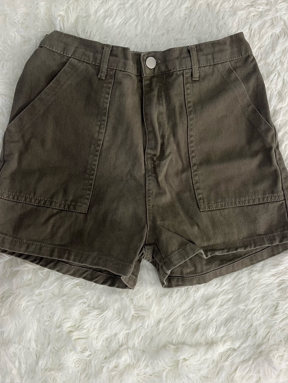 Cinched High Waisted Shorts